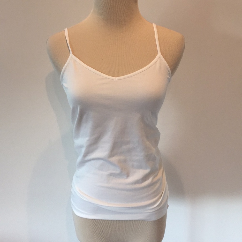 White stretchy tank top